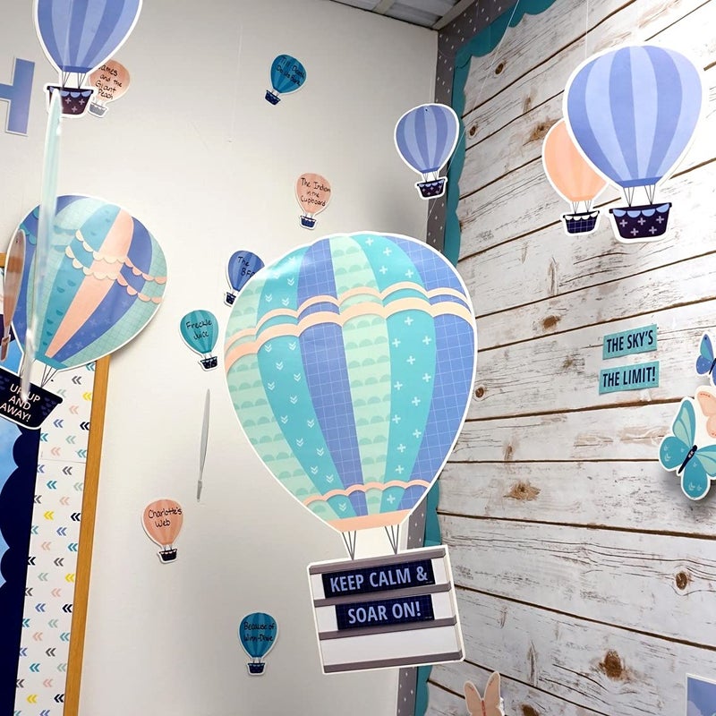 Creative Teaching Press Calm & Cool Hot Air Balloons Cut Outs, 6 in, CTP 8666 - Image 3